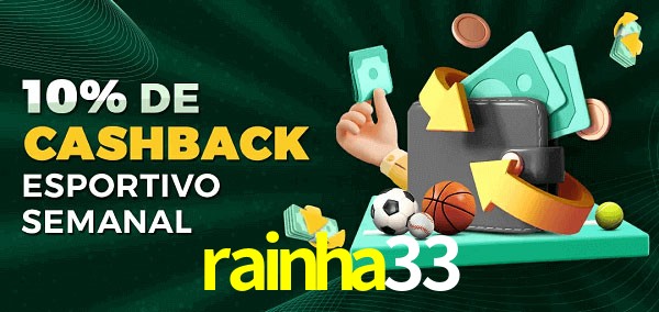10% de bônus de cashback na rainha33