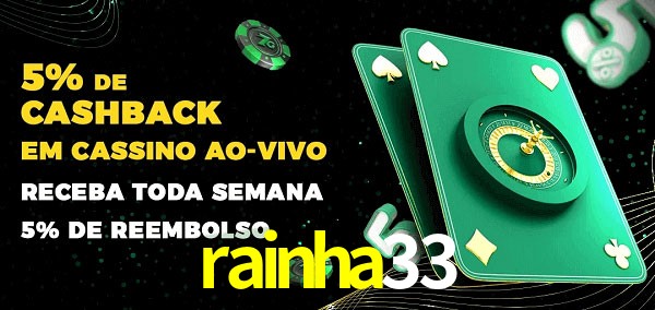 Promoções do cassino ao Vivo rainha33